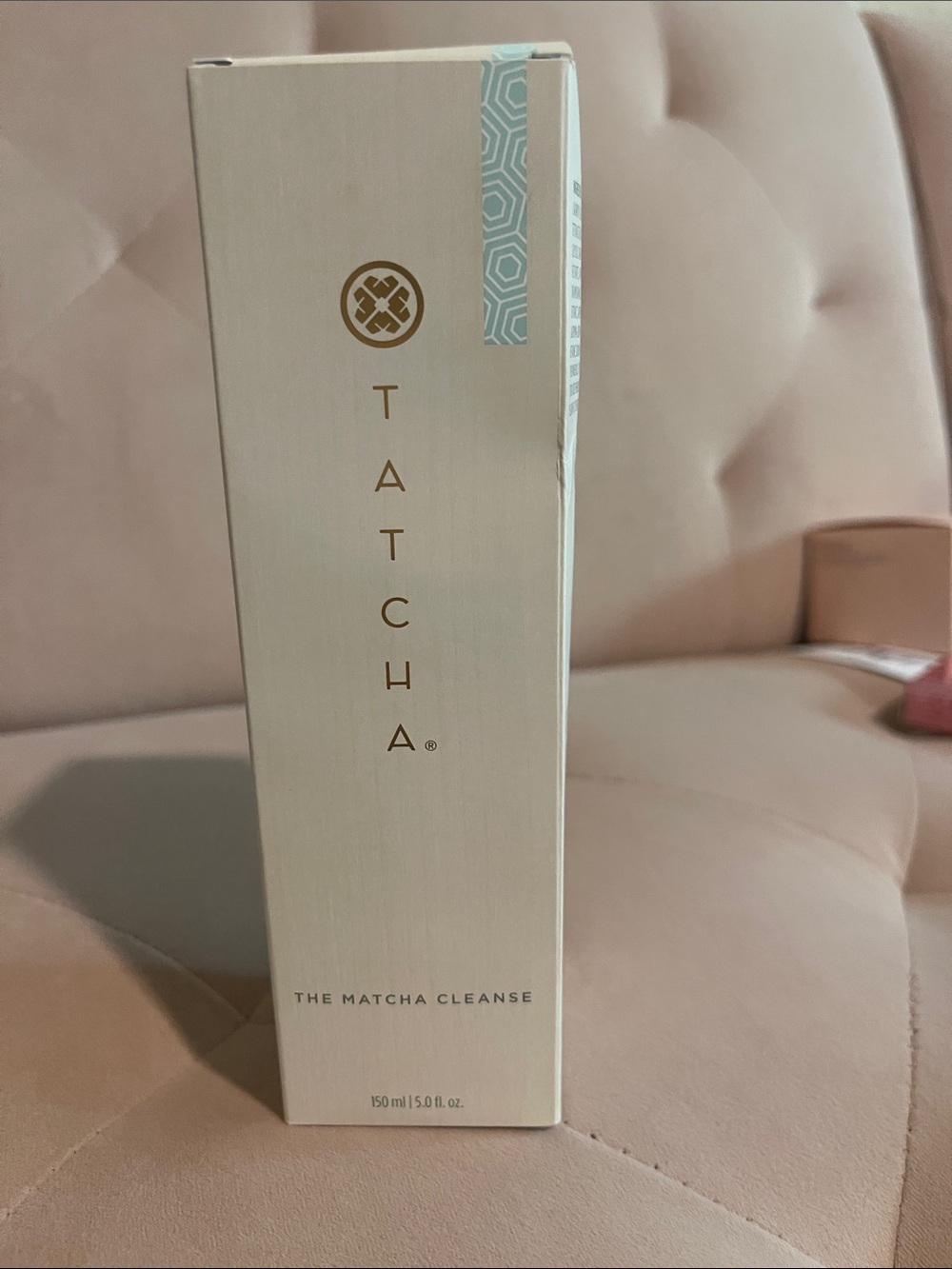 Tatcha Gentle Matcha Cleanse — Cream & Gold Accents